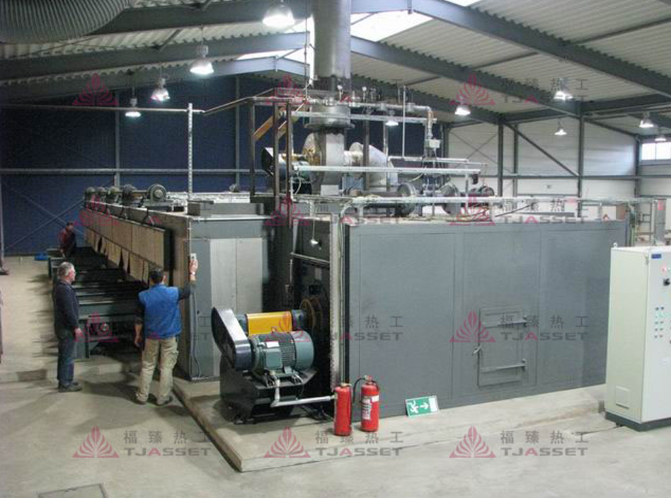 水平链式钢管内涂层连续烘干炉（德国）